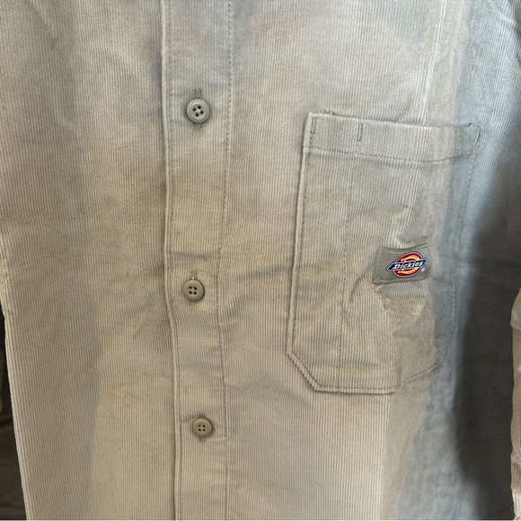 Dickies Relaxed Fit Corduroy Shirt, Tan, 2XL - Picture 4 of 8